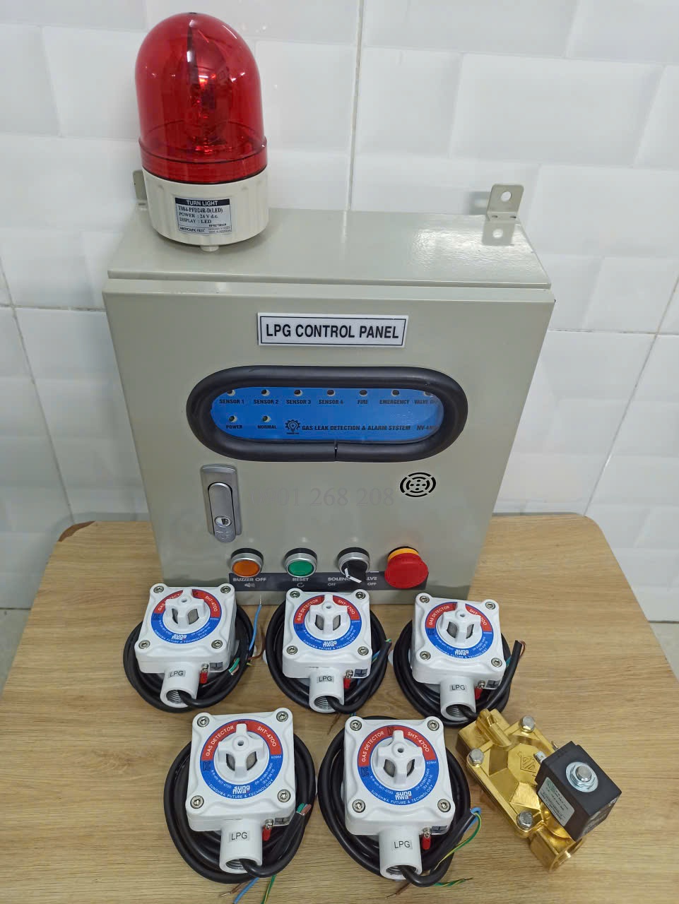 tu bao ngat gas tu dong 5 kenh dau do phong no sht-4700